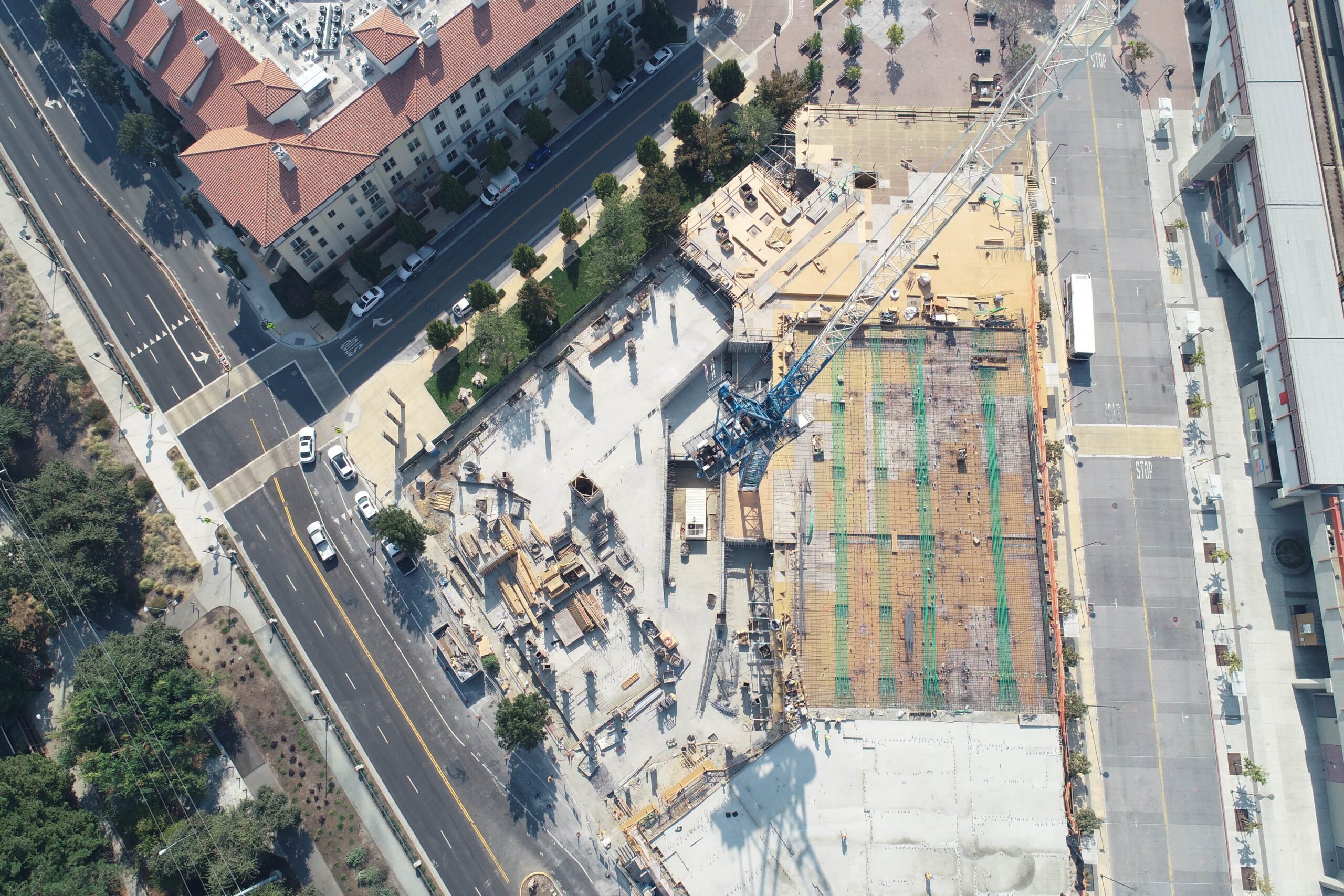 construction site from above