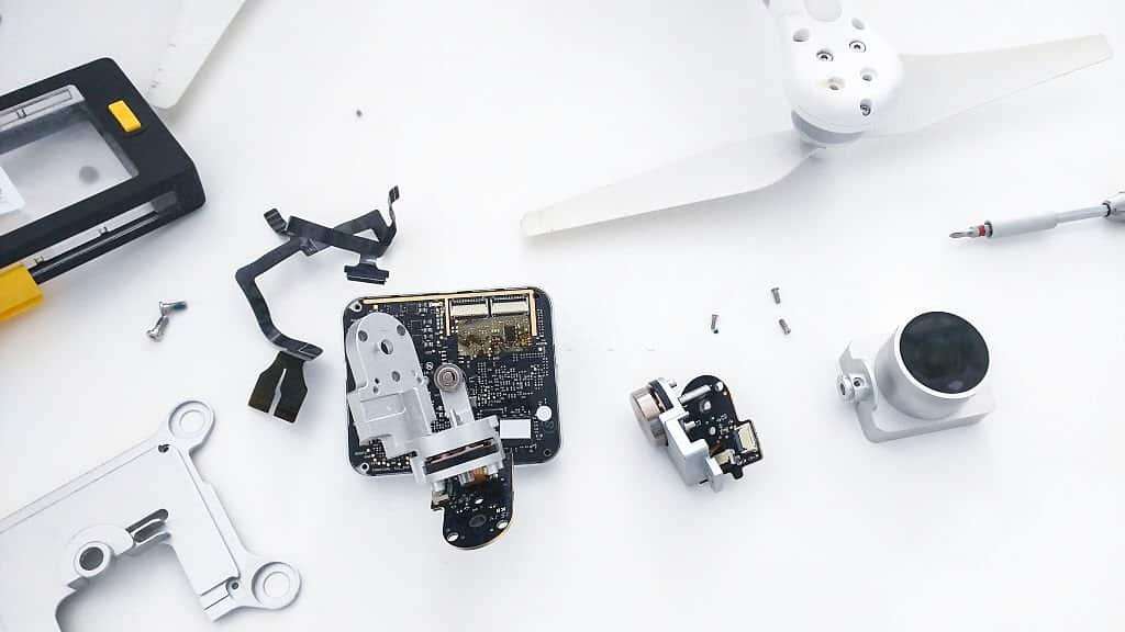 breakdown of drone parts