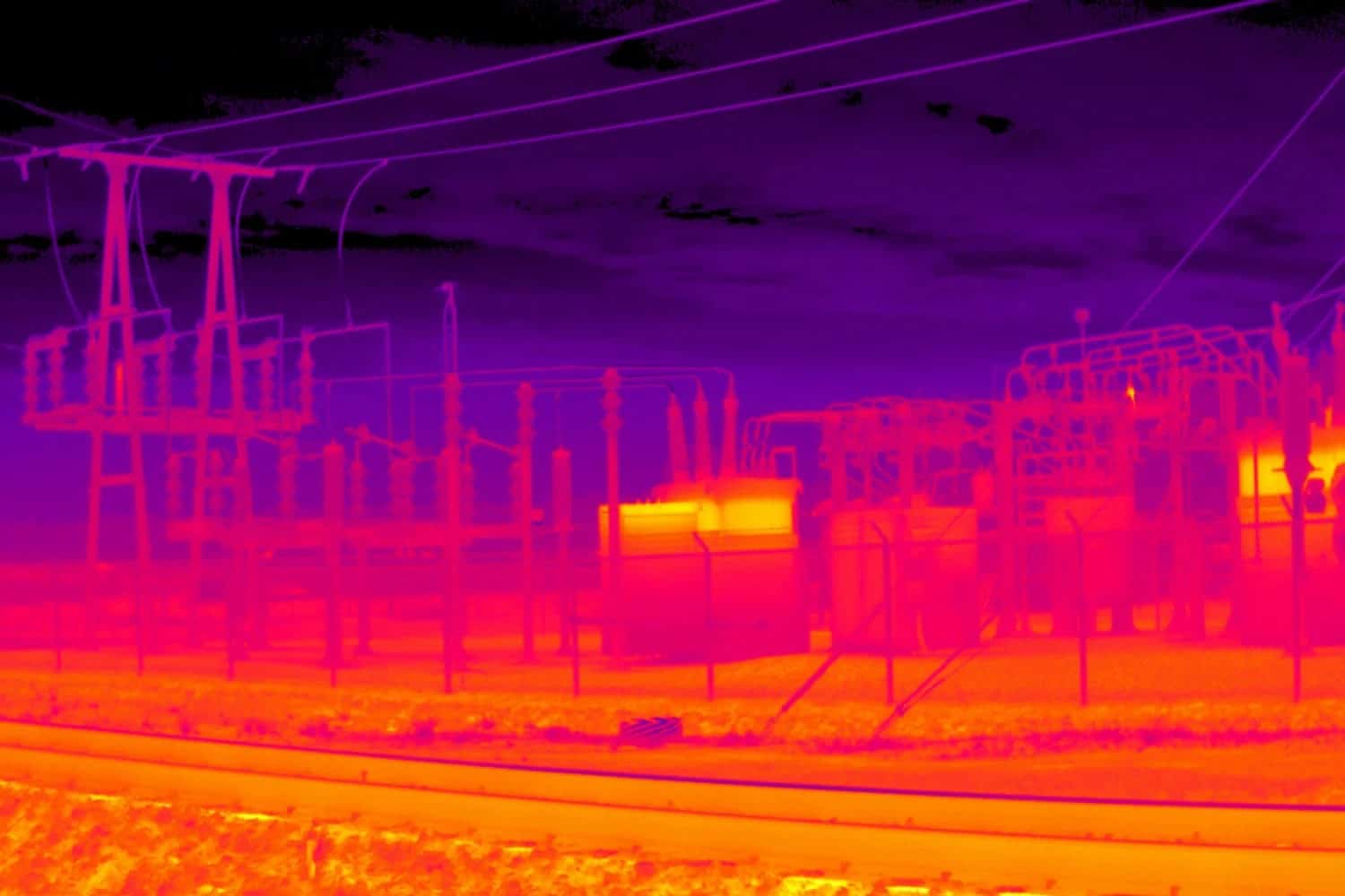 thermal infrared camera image