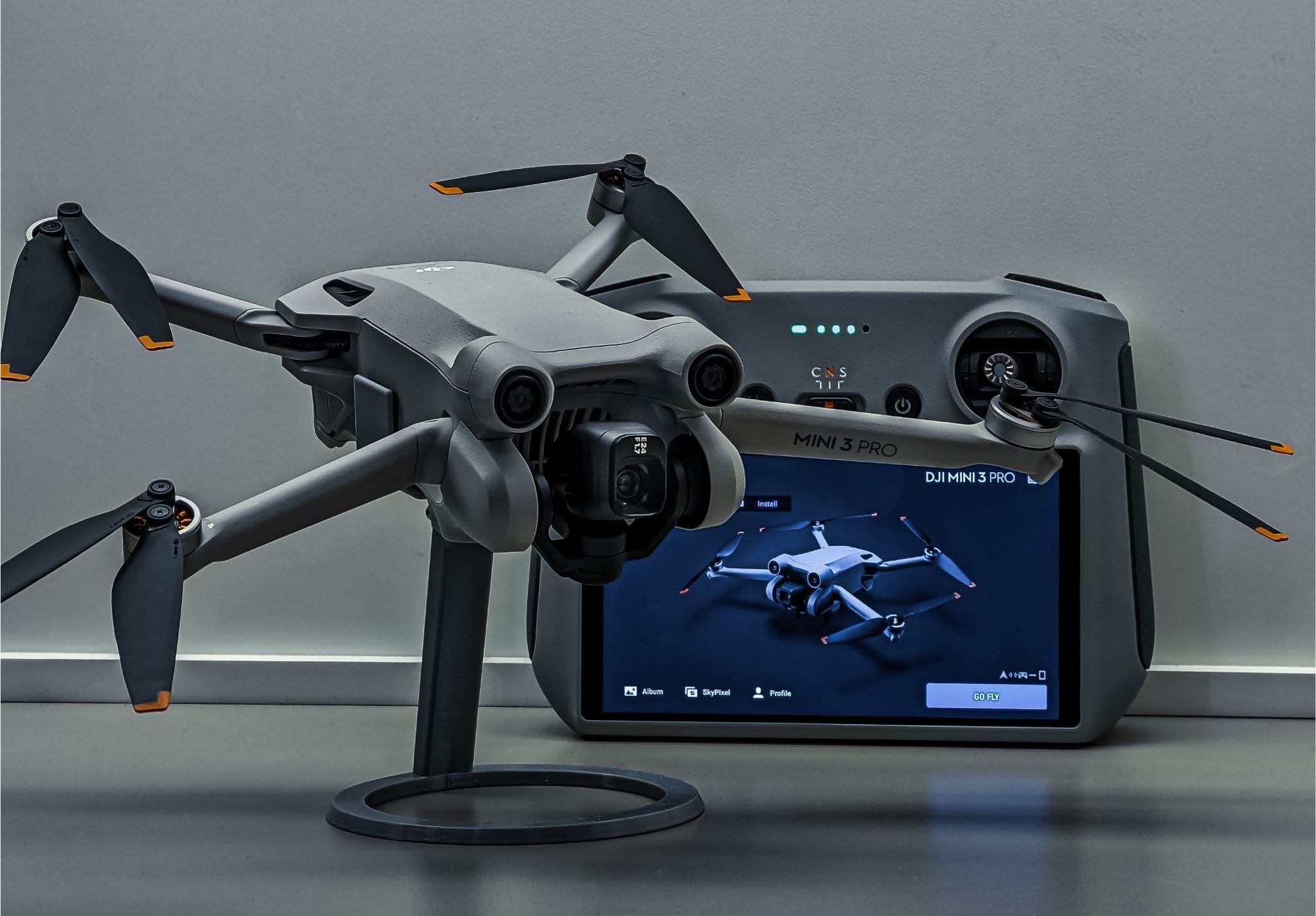 DJI drone and remote control