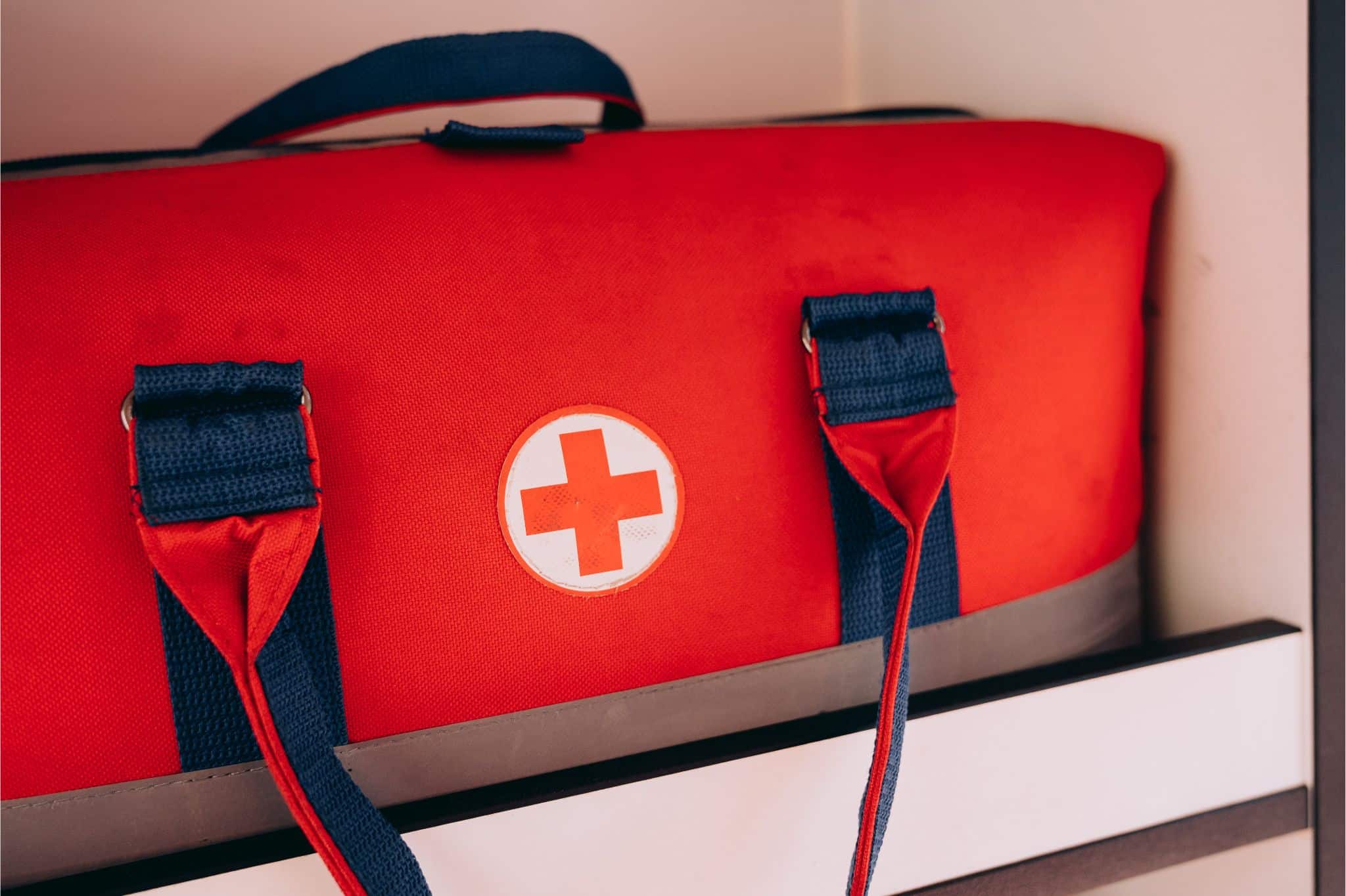 Red medical bag